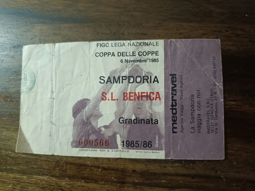 Vintage sampdoria benfica - sampdoria,