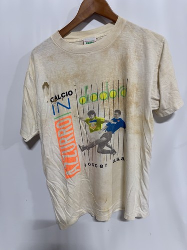 Vintage calcio azzurro shirt - t,