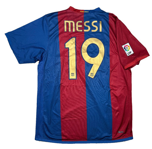 Vintage football shirt messi - football,